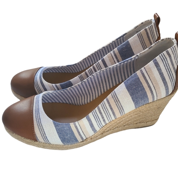 G.H. Bass & Co. Striped Kaitlyn Espadrilles Size 11 - Picture 4 of 8